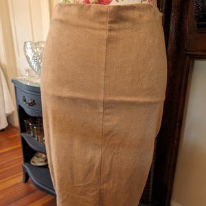 Taupe Velour Hennes Pencil Skirt